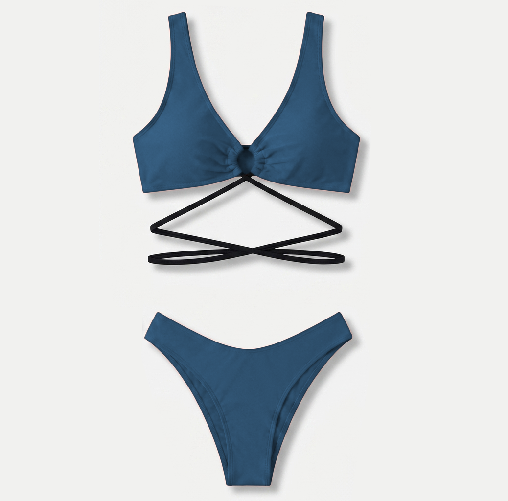 Ocean Tie-Front Bikini