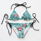 Tropical Hibiscus Tie-Side Bikini