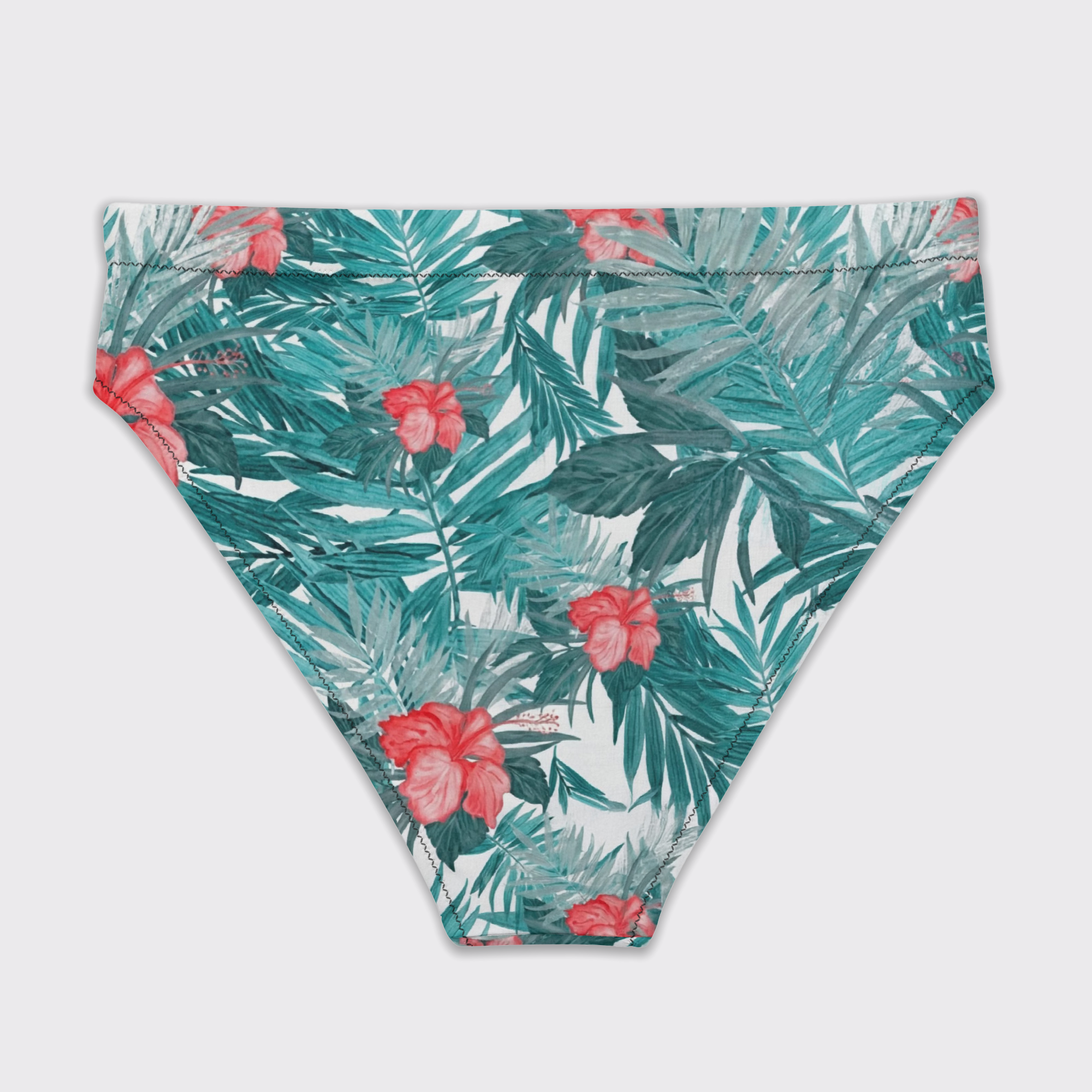 Recycled high-waisted bikini bottom