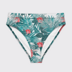 Recycled high-waisted bikini bottom