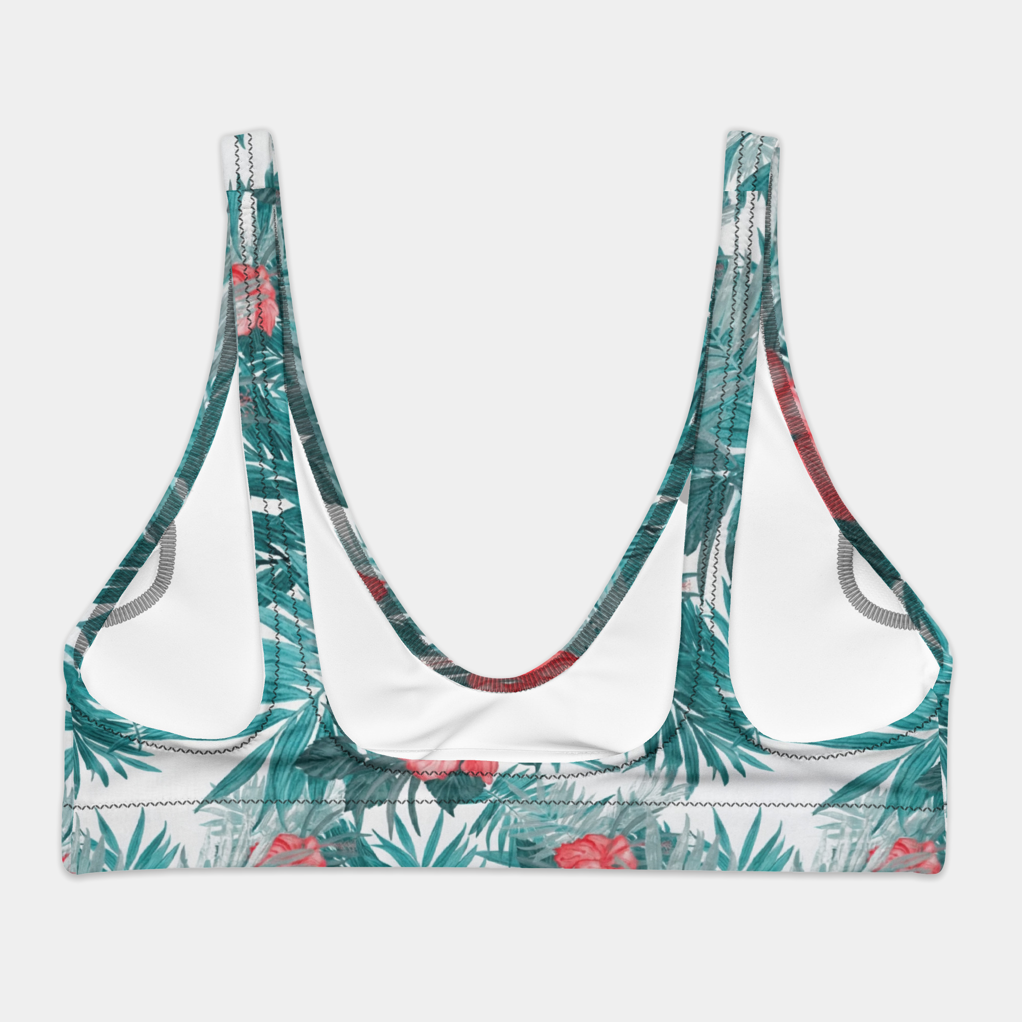 Tropical Hibiscus Bikini Top